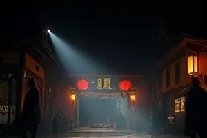 治愈短剧《电梯口的风》剧照，居民楼电梯门开合间透出的走廊光线